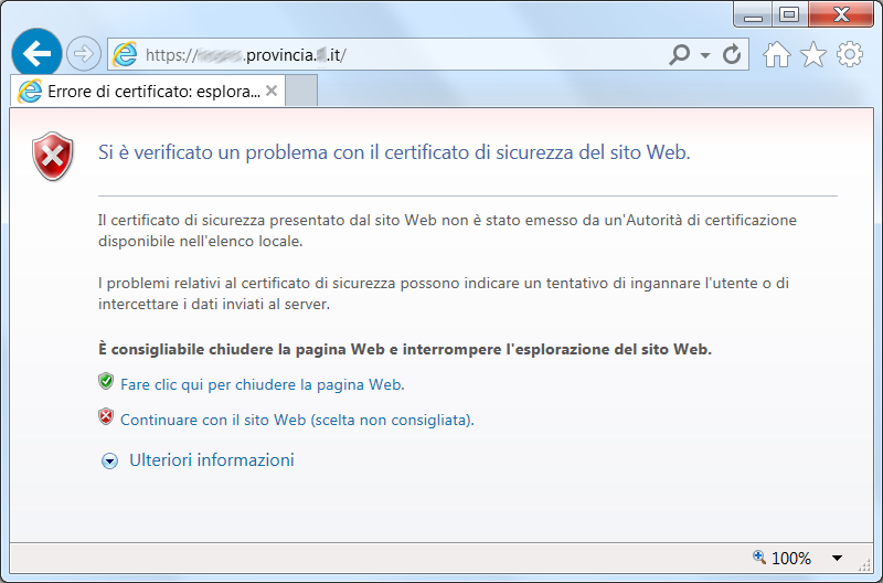 Figura 8 Avviso del browser per problemi nel certificato SSL 1 HTTPS e certificati SSL, facciamo chiarezza