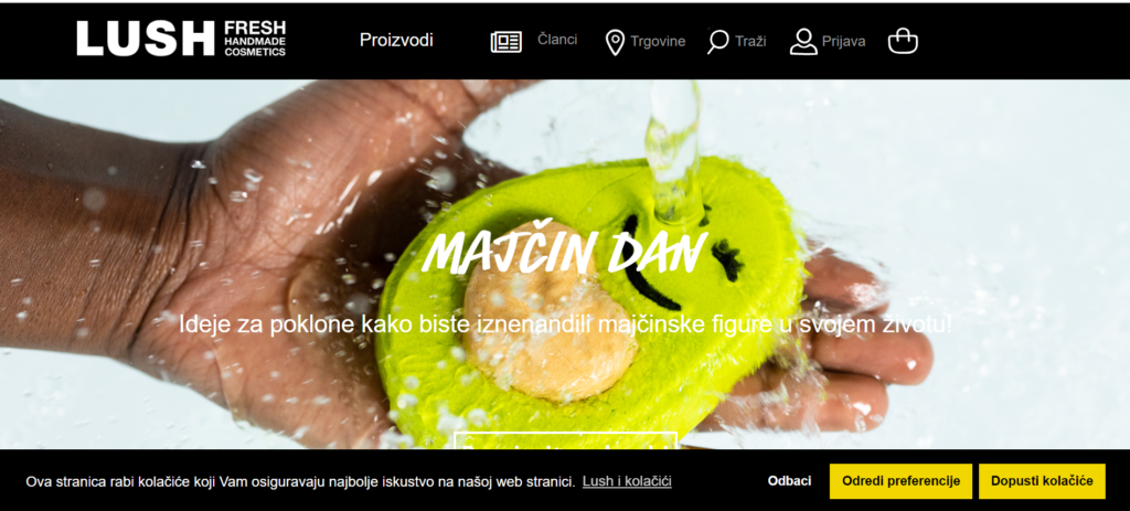 ecommerce lush bosnia